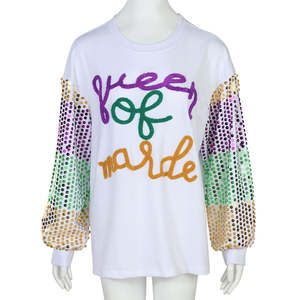 Sudadera de cuello redondo estilo Y2K para hombre, diseño clásico con paneles, colores personalizados, algodón grueso, para la temporada de frío. - Product Image 1