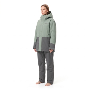 Conjunto de Chaqueta y Pantalones de Esquí Impermeables para Mujer, con Capucha, Diseño Color Block, Aislamiento Sintético, Ropa de Invierno para Exteriores - Product Image 4