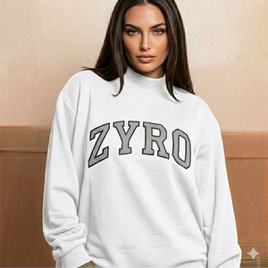 Sweat-shirt col montant essentiel pour l'hiver, coupe oversize, en molleton de coton, pull chaud décontracté, style streetwear tendance - Product Image 1
