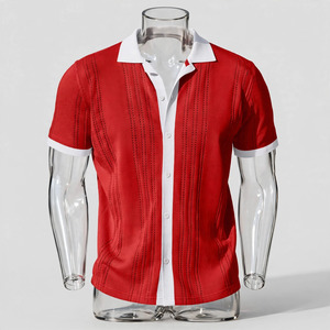 T-shirts pour hommes en polyester/coton sergé 140g, modèle Protego M-ST, coupe classique, col rond, été, écologiques, vente en gros - Product Image 3