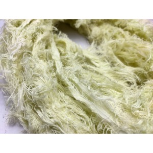 100% <b>Linen</b> <b>Yarn</b>-Frizz Ribbon Pista Strip for Weaving Textile Art & Crafts - Product Image 1