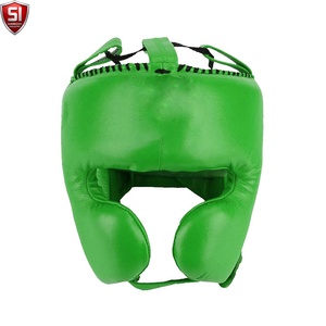 Premium Genuine Leather Boxing <b>Head</b> Guard Protective Sparring Headgear <b>Training</b> Competition Customized High Quality SUMROOS Air - Product Image 1