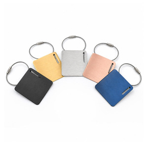 Custom Brand ID <b>Name</b> laser engraved metal bag <b>tags</b> for Souvenir Gifts Waterproof Portable Outdoor Use - Product Image 5