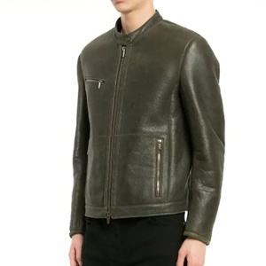 Latest Hot Selling <b>Real</b> <b>Leather</b> <b>Jacket</b> Premium Quality Streetwear Outdoor <b>Jacket</b> <b>Leather</b> <b>Jacket</b> - Product Image 2
