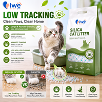 Kristal Silika Gel Pasir Kucing Super Menyerap Deodoran Kuat Rendah Debu OEM Grosir Pabrik