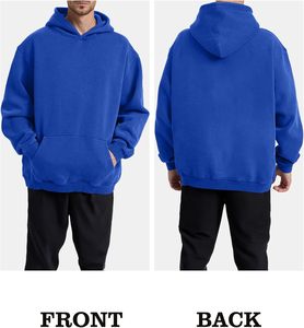 Sweat à capuche surdimensionné pour homme, qualité supérieure, été, grandes tailles 3XL-5XL, molleton épais, 100% coton, écologique, séchage rapide, chaud - Product Image 5