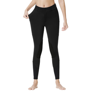 Leggings d'équitation taille haute pour femme avec poche, Culottes d'équitation et Jodhpurs imprimés en silicone pour femme - Product Image 5