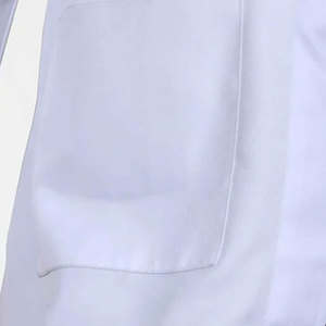 Bata de Laboratorio para Hombre, Blanca, de Algodón y Poliéster, Manga Larga, Uniforme de Hospital con Bolsillo y Porta Identificación - Product Image 6