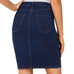 Nouvelle jupe courte en jean décontractée pour femme Primefield, design tendance, en coton de haute qualité, séchage rapide, écologique - Product Image 2