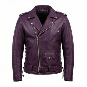 Traje de Motocicleta de Última Moda, Chaqueta de Cuero Personalizada para Carreras, Ropa de Protección para Motociclistas en Color Personalizado - Product Image 1