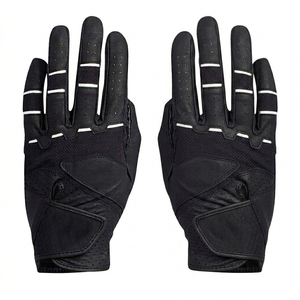 Guantes de Golf Profesionales Antideslizantes de Piel de Cabretta Genuina para Hombre, con Palma Reforzada de Spandex Blanco, Regalo - Product Image 4