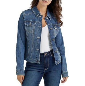 High Quality Hot Selling OEM Serviced Women <b>Denim</b> <b>Jacket</b> With <b>Custom</b> Made Design Women <b>Denim</b> <b>Jacket</b> Long Sleeves for Outdoor - Product Image 5