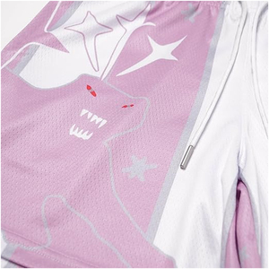 Shorts de sport décontractés pour hommes en maille double couche avec dentelle, légers, 100 % polyester, fermeture à cordon, qualité supérieure, OEM - Product Image 6