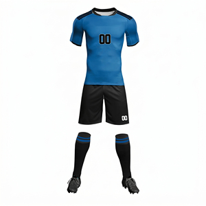 Meilleures ventes d'uniformes de football par sublimation pour adultes en tissu 100 % polyester, ensembles de maillots de sport, service OEM - Product Image 1