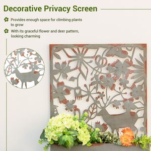 Set di 2 aiuole rialzate decorative con tralicci per vasi e fioriere - Product Image 2