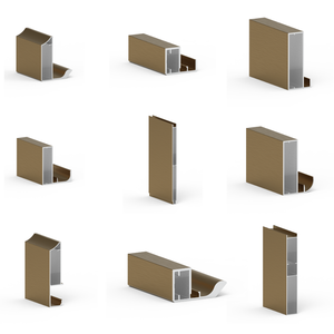 Perfiles de Extrusión de Aluminio Serie 6000 para Muebles de Gabinete con Acabado de Superficie Avanzado para Aplicaciones Interiores Modernas - Product Image 1