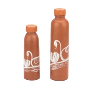 Botella de Agua Multiusos SwamiG TradeX Clay, Ecológica, Reutilizable, Lavable, Antideslizante, Estilo Clásico - Product Image 3