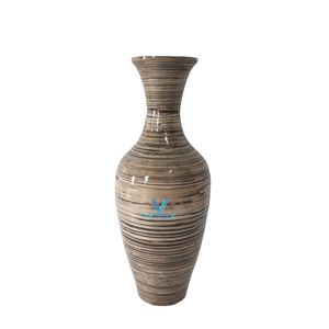 Vase en bambou tissé sur mesure, fait main, décoratif, porte-fleurs naturel, vente en gros OEM ODM - Product Image 4