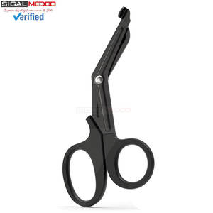 กรรไกรตัดผ้าพันแผล Trauma Shears ชุด 4 ชิ้น ขนาด 7.5 นิ้ว สำหรับ EMT และการแพทย์ เกรดทางการแพทย์ กรรไกรปฐมพยาบาลขนาดใหญ่ สีดำ เคลือบฟลูออไรด์ - Product Image 5