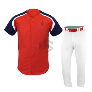 High Quality 100% Polyester Custom Made <b>Baseball</b> & Softball Uniform Breathable Custom Style Sportswear Plus Size - Product Image 4