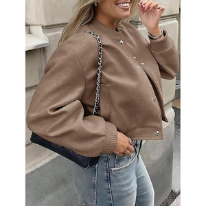 Custom Women Letterman Bomber Jacket Street Fashion Varsity Manufacturer USA - Product Image 4