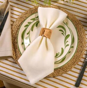 Anneaux de serviette classiques en laiton doré, forme anneau, 4,5 cm, décoration de table de mariage, design durable - Product Image 3