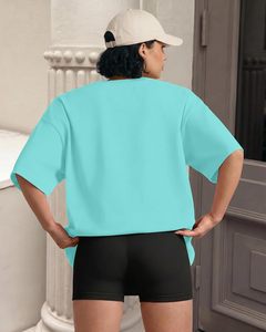 Vêtements décontractés pour femmes, streetwear, manches longues, col rond, épaules tombantes, tissu jersey doux en spandex/polyester, séchage rapide, écologique - Product Image 5
