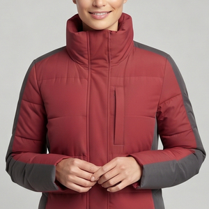 Women's Long Padded Winter <b>Coat</b> Outdoor <b>Bubble</b> Chest Pocket Puffer Long Jacket Women Warm Up Knitted Long Down Jackets Ladies - Product Image 3
