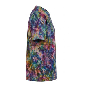 Camiseta de Manga Corta con Estampado Tie-Dye para Hombre EKIN IMPEX, Cuello Redondo, Corte Regular, Estilo Urbano, Algodón Transpirable, Logotipo Frontal Estampado, Camiseta Deportiva - Product Image 5