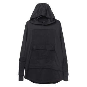 Sweat à capuche Techwear tactique pour homme, noir, streetwear, cyberpunk, hip hop, surdimensionné, avec poche cargo, sweat à capuche urbain, haut utilitaire - Product Image 1