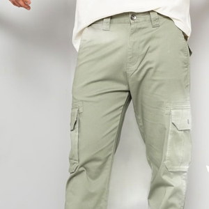 Ideal para senderismo, camping o viajes, pantalones cargo de estilo táctico para hombre, tela lavada para un look clásico, pantalones cargo para hombre. - Product Image 2