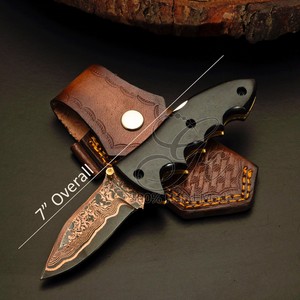 Navaja Plegable de Acero con Hoja de Punta Caída, Apertura con Perilla, Mango de Madera, Grosor de Hoja de 0.5mm, Garantía de 3 Años - Product Image 2