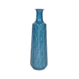 Maceta de Metal con Diseño Floral Dorado, Jarrones Metálicos Modernos para Hogar y Jardín, Macetas Decorativas para Piso y Mesa - Product Image 6