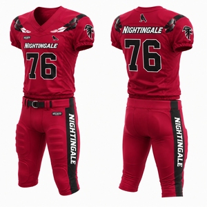 Top Selling Breathable Lightweight American Football Uniform OEM Service Cheap Price American Football Uniform - Product Image 3