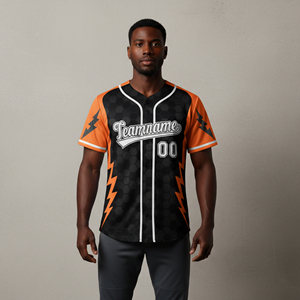 Camiseta de Béisbol Corta de Malla Transpirable Sublimada con Diseño Personalizado, Tallas Grandes, para Hombre, Opciones Personalizables, Gran Venta - Product Image 1