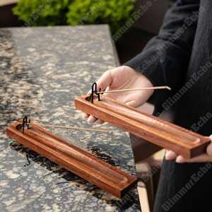 Porte-encens en bois écologique pour coin de méditation et pratique de yoga, utilisable toute l'année - Product Image 5