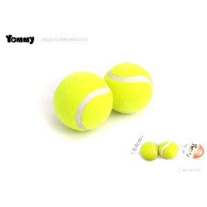 Giocattolo per Animali Domestici a Forma di Palla da Tennis Yommy 6,4cm Interattivo per Cani Ref YM-7110 - Product Image 1