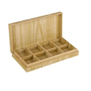 Bandeja de Madera para Chocolates con Tapa, Color Natural, Decoración Moderna, Cajas de Madera para Chocolates, Embalaje Usado - Product Image 1