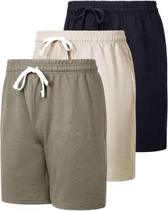 Pantalones Cortos Deportivos para Hombre, de Algodón, Transpirables, Suaves, con Cintura Elástica, Casuales, para Verano, Playa, Deportes, Gimnasio, Entrenamiento, Correr, Uso Diario - Product Image 1