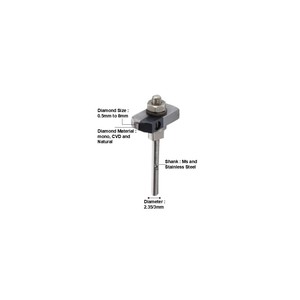 Marteau pliant outils diamantés à main coupe de bijoux et avec taille personnalisée conception de bijoux de corps ss machine-outil à main en diamant - Product Image 2