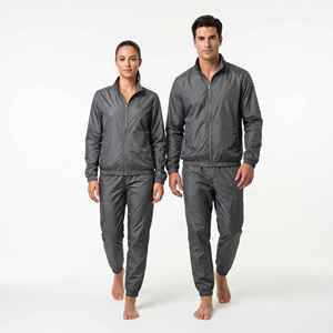 Custom Baggy Windbreaker <b>Tracksuit</b> 2 Piece Set Female Lightweight Oversized <b>Plain</b> Nylon <b>Tracksuit</b> for Unisex - Product Image 2