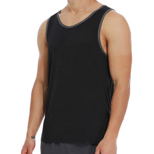 Camisetas sin mangas baratas para hombre, camisetas sin mangas al por mayor, camisetas de algodón para verano, camisetas interiores de secado rápido, transpirables, envío rápido - Product Image 2