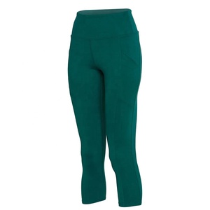 PIHA SPORTS Leggings deportivos de cintura media para mujer, capris de fitness, mallas para correr con bolsillo, pantalón de yoga capri de 3/4 de longitud, ajuste ceñido - Product Image 3