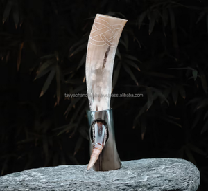 หินโมราสำหรับตกแต่งไวกิ้งพร้อมขาตั้งดีไซน์สลักตามสั่งสไตล์รักสไตล์การเดินเรือ - Product Image 4