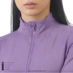 Haut de yoga pour femme coupe classique, séchage rapide, respirant, veste de sport extensible 4 directions, tenue de course et d'entraînement athlétique de haute qualité - Product Image 2