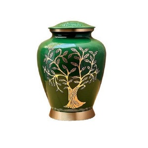 Urnes funéraires en laiton de qualité supérieure AG Metal Exports pour adultes, mini urnes commémoratives 3-4L modernes pour humains, animaux domestiques (chats, chiens) - Product Image 2