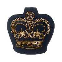 Badge de blazer personnalisé brodé à la main en fil de bouillon 3D, or et argent, qualité supérieure, patch en feutre non tissé pour blazers, casquettes et vestes