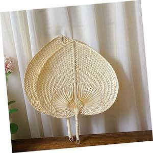 Rustic Bamboo Handfan <b>Wall</b> <b>Decor</b> - Handmade Palm <b>Leaf</b> Fan from Vietnam - Product Image 1