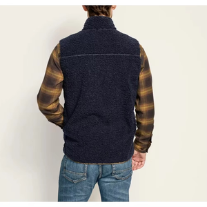 เสื้อกั๊กขนแกะมาใหม่แจ็คเก็ตแขนกุดมีซิปมีกระเป๋าคอตั้งมีกระเป๋า - Product Image 6