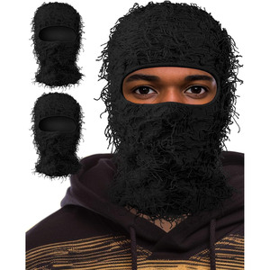 Máscara de esquí a prueba de viento para hombre, pasamontañas de lana térmica, cubierta facial completa, suave y cálida, equipo deportivo para exteriores - Product Image 4
